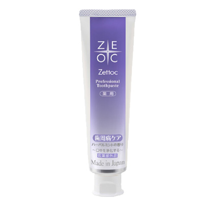 Pearl mint flavor for tightening gums. Zettoc professional toothpaste gum care.